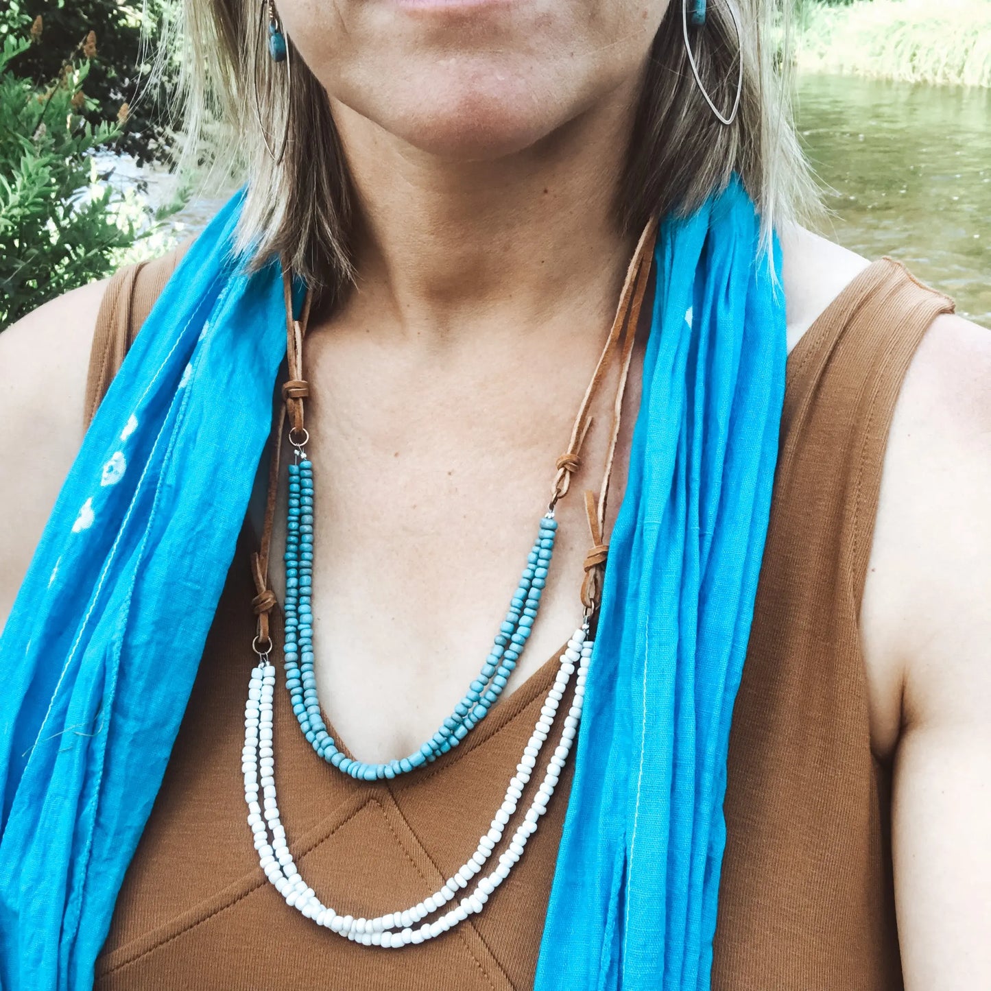 Stacking Beaded Necklace - Copper Wind + The Wanderer, LLC